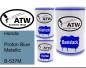 Preview: Honda, Proton Blue Metallic, B-537M: 500ml Lackdose + 500ml Klarlack + 250ml Härter - Set, von ATW Autoteile West.